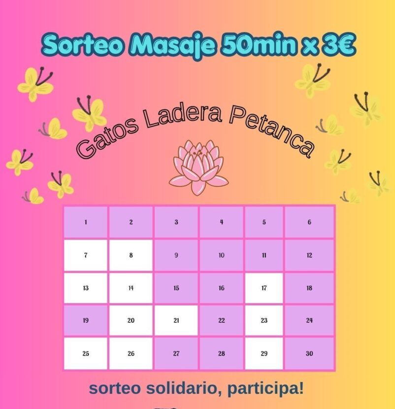 sorteo masaje junio 2026